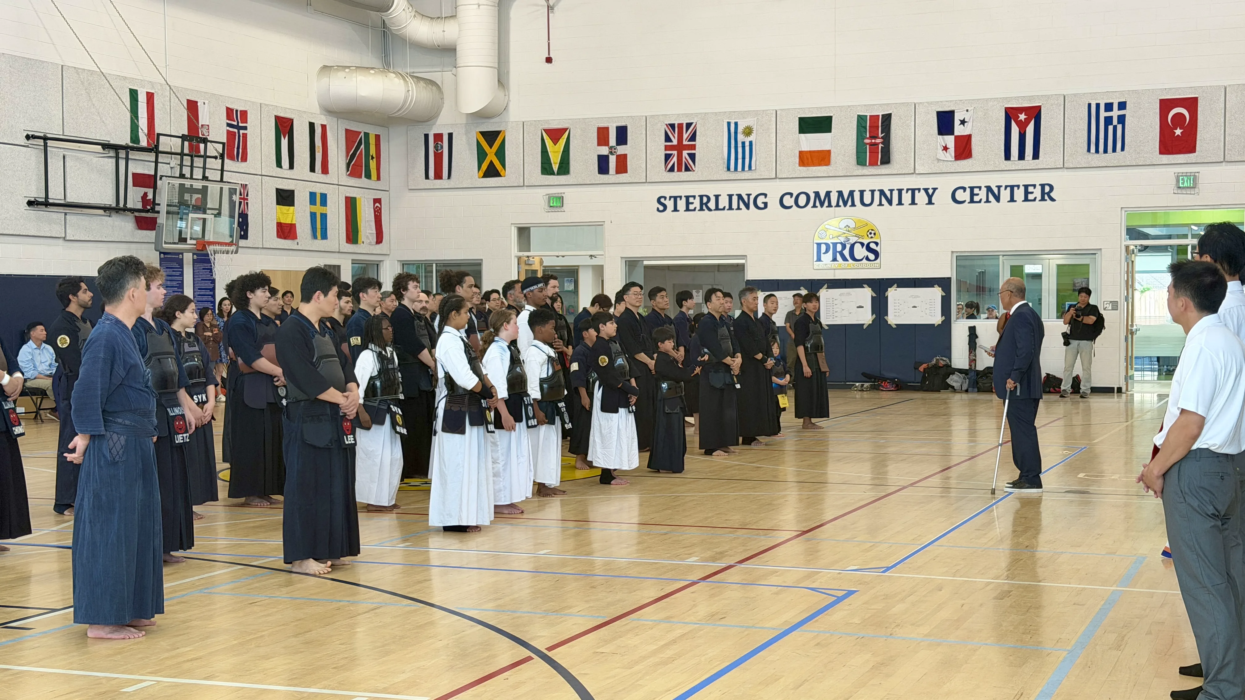 Competitors line up at the opening ceremony, Sterling Community Center, Sterling, Va. | NYDAILYWATCH