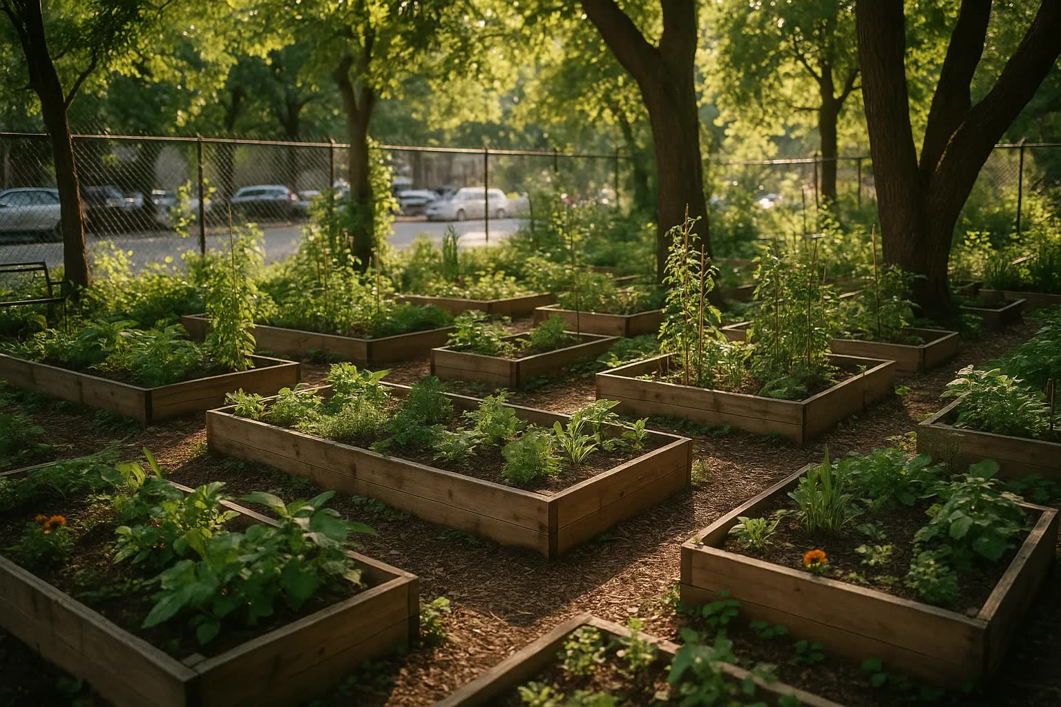 Inwood Community Garden Fights DOT Bike-Lane Plan That Would Remove Trees