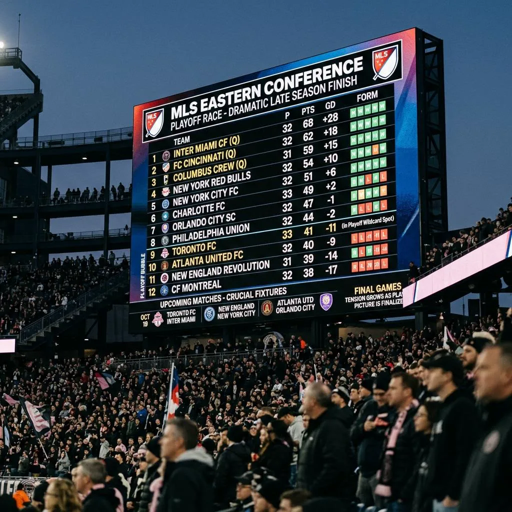 MLS Eastern Conference Playoff Race: Every Point Matters With Eight Games Left